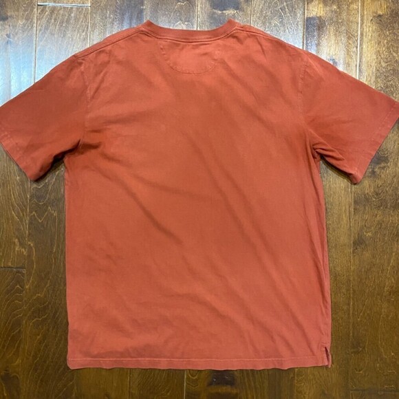 Duluth Trading Company Rust Orange Pocket Tee Relaxed Fit Men's Size L Tall - Picture 4 of 8